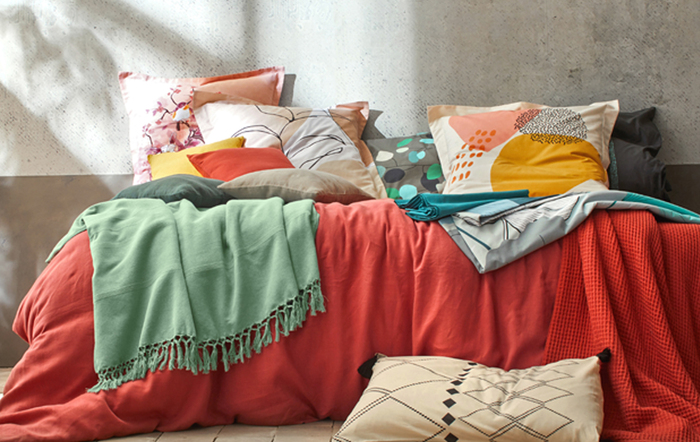 couleur plaid chambre