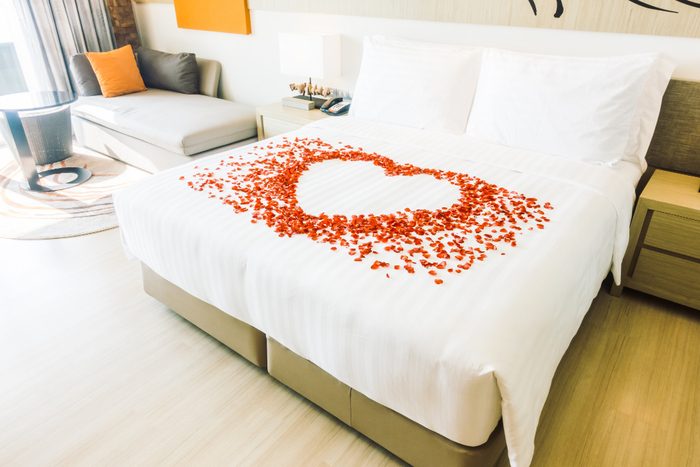 decoration chambre romantique parure