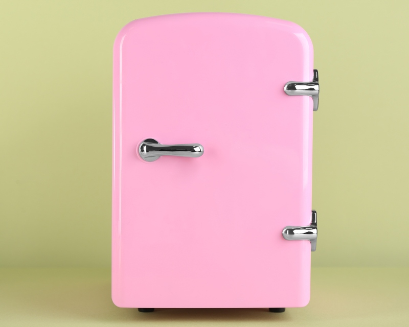 Mini frigo rose